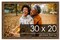 Textured Gold Picture Frame - UV Acrylic, Backing Board, Hanging Hardware Included